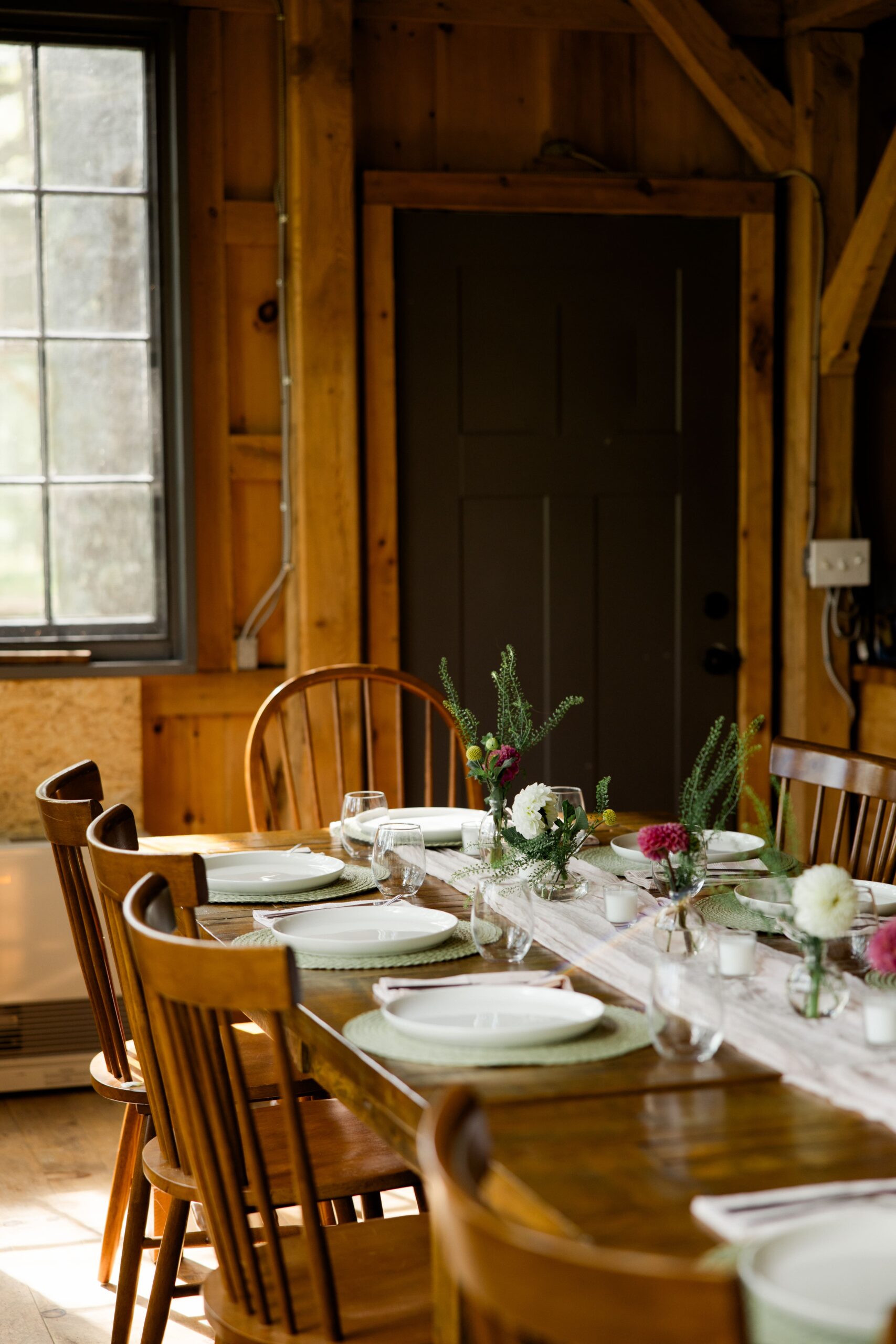 Treehouse elopement reception in Maine. 